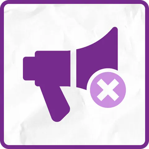 Lower ad effectiveness icon