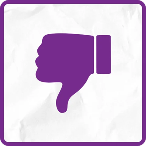 Risk of negative sentiment icon