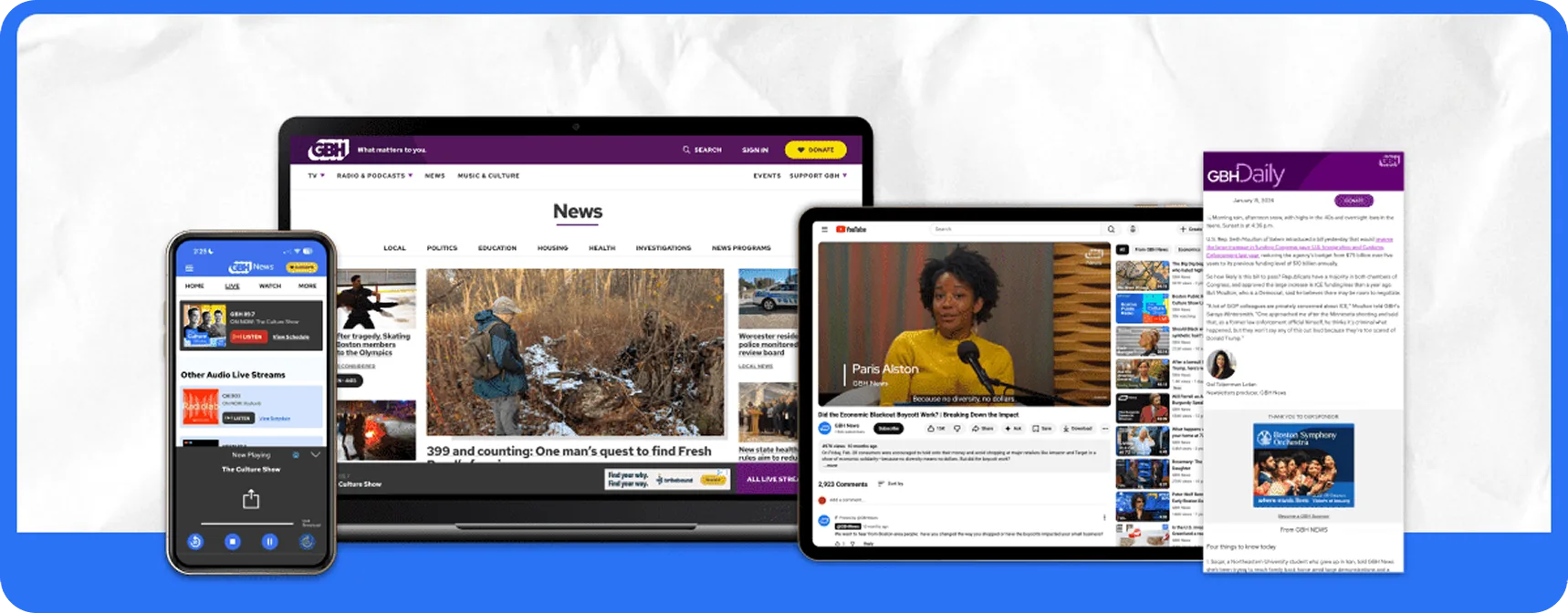 GBH News across platforms